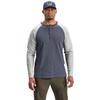 Beretta Men's Scout Performance Relaxed Fit High-Performance Henley Shirt, Ebony Mel & Grey Mel, XX-Large view 4