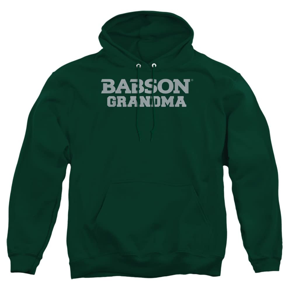 Babson College Official Grandma Unisex Adult Pull-Over Hoodie, Hunter Green, 2X-Large