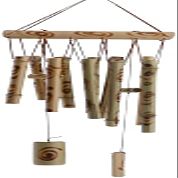 CIRCIR Bamboo Wind Chime Pendant Handmade Ornament Bamboo Wind Chimes for Outdoor and Indoor Wooden Wind Chime for Terrace Garden Interior Decoration Relaxation Memorial (Color : #3, Size : #3)