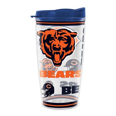 Rico Industries NFL Football Chicago Bears Double Wall 16oz Tritan Tumbler