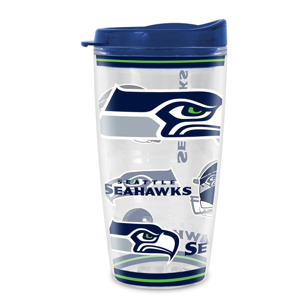 Rico Industries NFL Football Seattle Seahawks Double Wall 16oz Tritan Tumbler