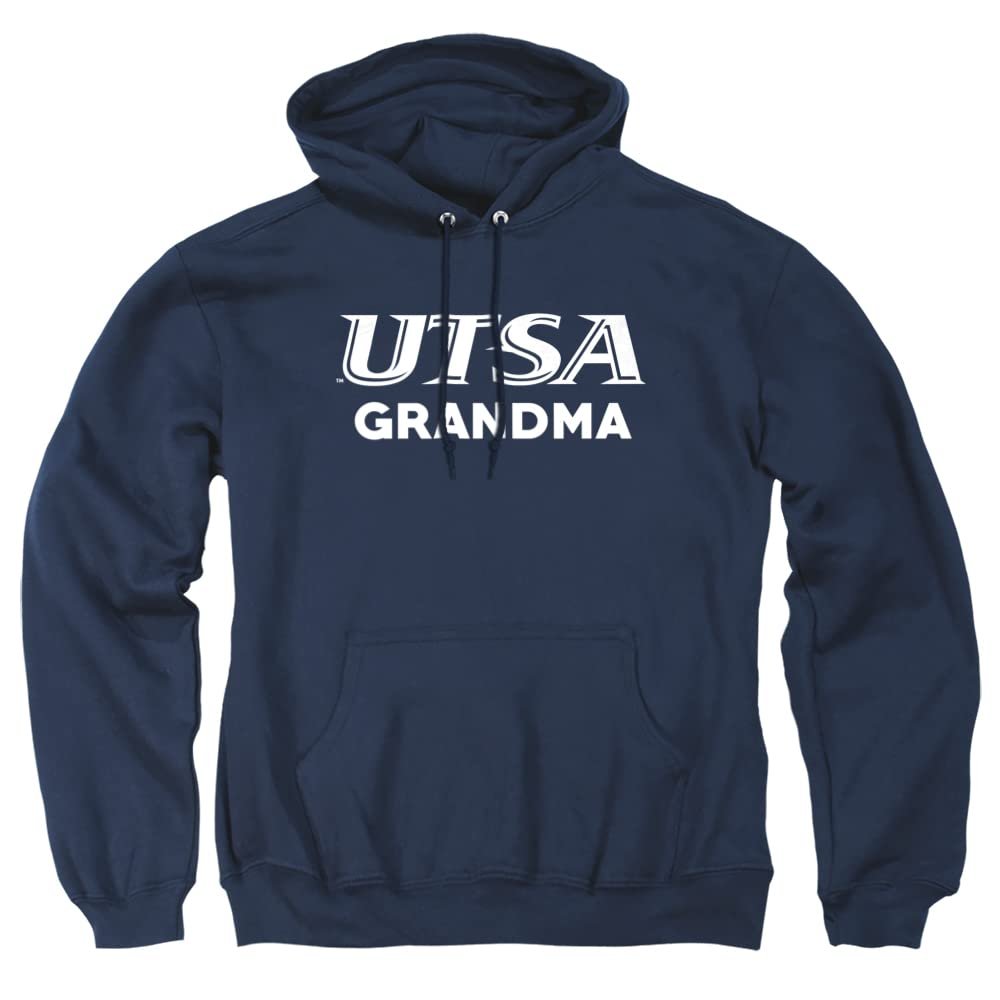 The University of Texas at San Antonio Official Grandma Unisex Adult Pull-Over Hoodie, Navy, Medium