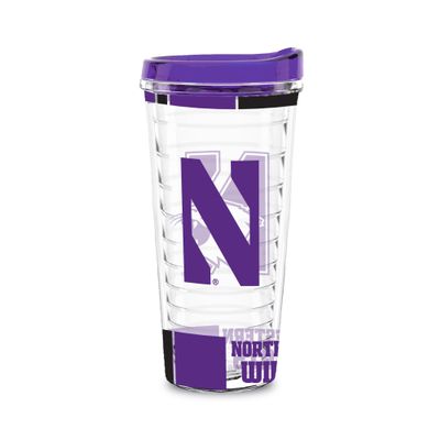 Rico Industries NCAA Northwestern Wildcats Double Wall 20oz Tritan Tumbler
