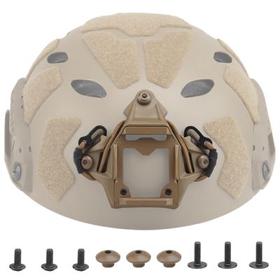 Fast Tactical Helmet NVG Shroud Goggles Sports Camera Mount Bracket Base for ACH/MICH/OPS-Core Helmet (Tan)