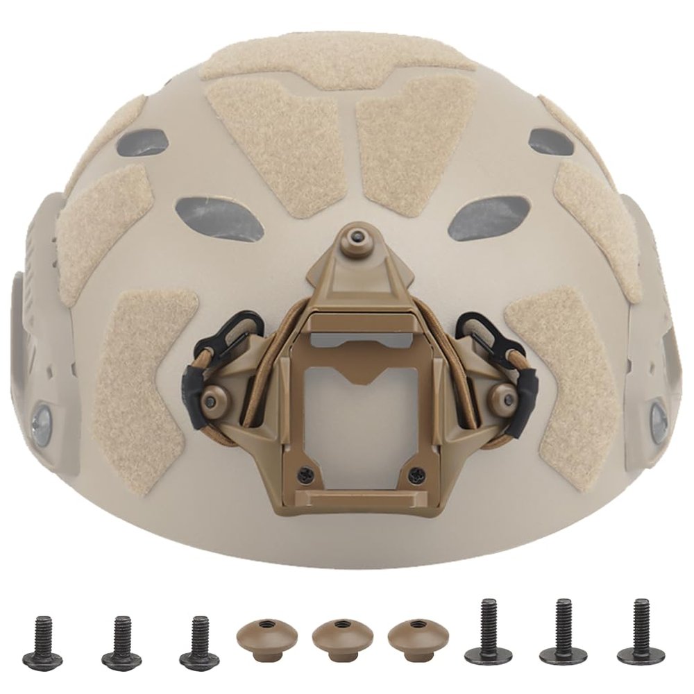 Fast Tactical Helmet NVG Shroud Goggles Sports Camera Mount Bracket Base for ACH/MICH/OPS-Core Helmet (Tan)