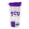 Rico Industries NCAA TCU Horned Frogs Double Wall 16oz Tritan Tumbler view 1