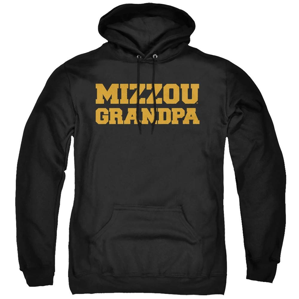 University of Missouri Official Grandpa Unisex Adult Pull-Over Hoodie, Black, Small