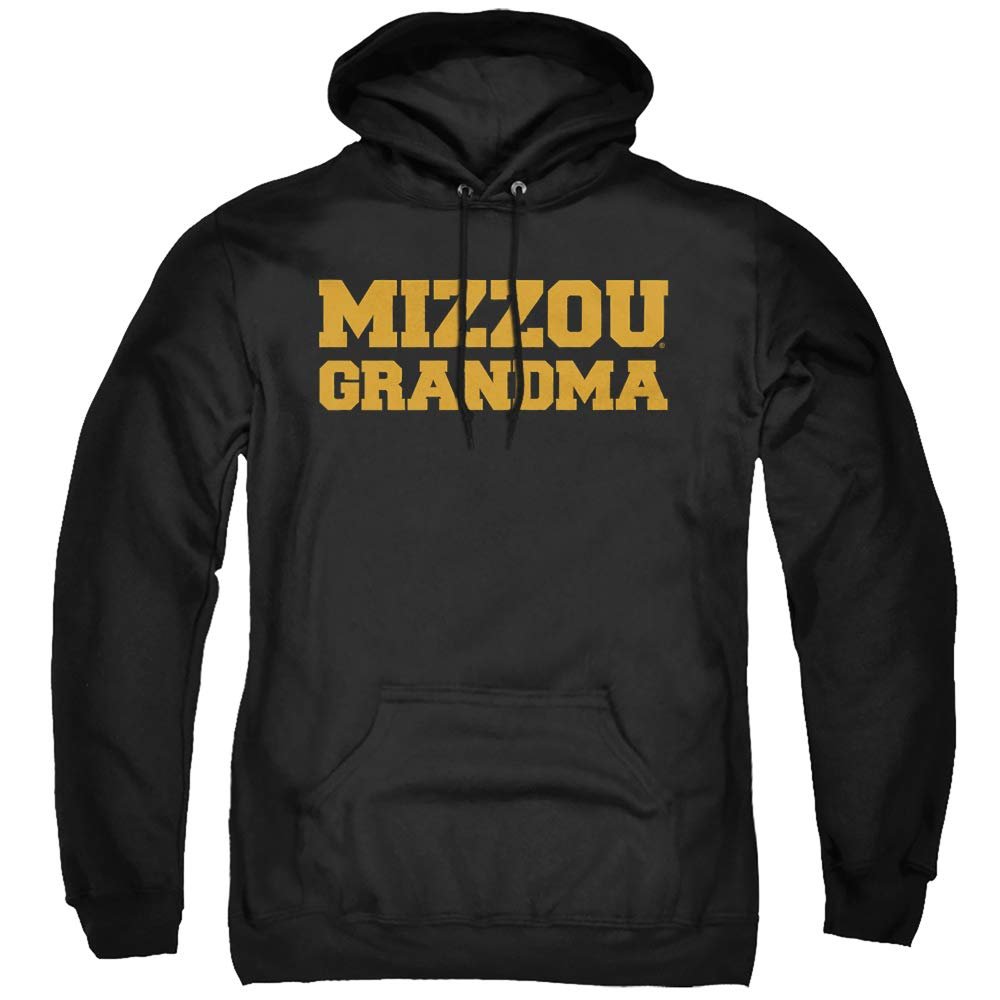 University of Missouri Official Grandma Unisex Adult Pull-Over Hoodie, Black, Large