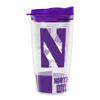 Rico Industries NCAA Northwestern Wildcats Double Wall 16oz Tritan Tumbler view 1