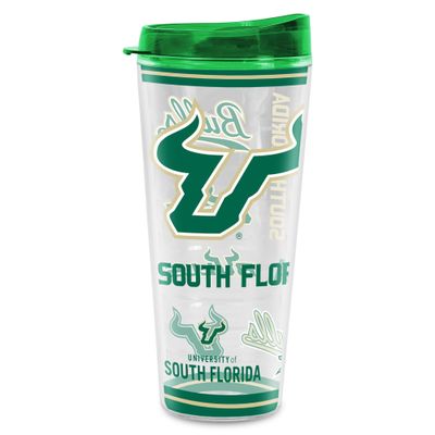 Rico Industries NCAA South Florida Bulls - USF Double Wall 20oz Tritan Tumbler