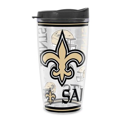 Rico Industries NFL Football New Orleans Saints Double Wall 16oz Tritan Tumbler