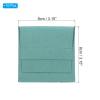 PATIKIL 8x8cm Jewelry Pouches with Band, 10 Pack Microfiber Jewelry Pouches Portable Soft Storage for Necklace Bracelet Earring Watch Rings Brooch, Light Green view 2