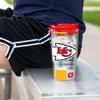 Rico Industries NFL Football Kansas City Chiefs Double Wall 16oz Tritan Tumbler view 3