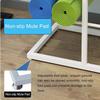 KIZMIQ Floor-Standing Double-Side Yoga Mat Rack Large Capacity, Commercial 5 Tier Metal Exercise Mats Organizer Storage, Gym Studio Home Gym (Color : Gold) view 3