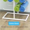 KIZMIQ Floor-Standing Double-Side Yoga Mat Rack Large Capacity, Commercial 5 Tier Metal Exercise Mats Organizer Storage, Gym Studio Home Gym (Color : Gold) view 4