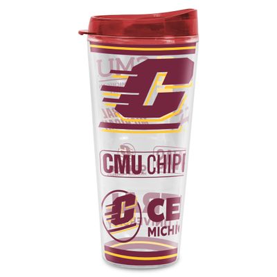 Rico Industries NCAA Central Michigan Chippewas Double Wall 16oz Tritan Tumbler