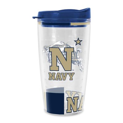 Rico Industries NCAA Naval Academy Midshipmen Double Wall 16oz Tritan Tumbler