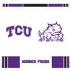 Rico Industries NCAA TCU Horned Frogs Double Wall 20oz Tritan Tumbler view 2