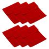 PATIKIL 10x8.5cm Jewelry Pouches with Snap Button, 6 Pack Velvet Jewelry Pouches Portable Soft Storage for Necklace Bracelet Earring Watch Rings Brooch, Red view 1
