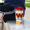 Rico Industries NFL Football Washington Commanders Double Wall 16oz Tritan Tumbler view 3