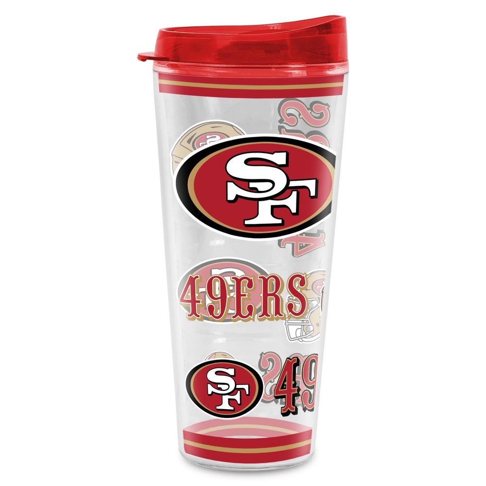 Rico Industries NFL Football San Francisco 49ers Double Wall 20oz Tritan Tumbler