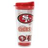 Rico Industries NFL Football San Francisco 49ers Double Wall 20oz Tritan Tumbler view 1