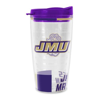 Rico Industries NCAA James Madison Dukes Double Wall 16oz Tritan Tumbler