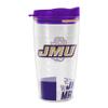 Rico Industries NCAA James Madison Dukes Double Wall 16oz Tritan Tumbler view 1