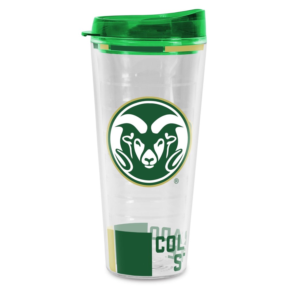 Rico Industries NCAA Colorado State Rams Double Wall 20oz Tritan Tumbler