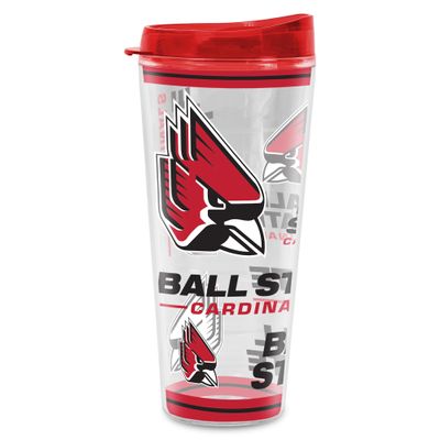 Rico Industries NCAA Ball State Cardinals Double Wall 20oz Tritan Tumbler