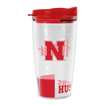 Rico Industries NCAA Nebraska Cornhuskers Double Wall 16oz Tritan Tumbler