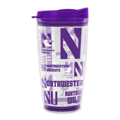 Rico Industries NCAA Northwestern Wildcats Double Wall 20oz Tritan Tumbler