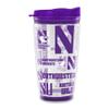 Rico Industries NCAA Northwestern Wildcats Double Wall 20oz Tritan Tumbler view 1
