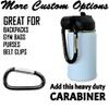 LaserGram Personalized Water Bottle, Hockey Player Man, Stainless Steel Double Wall Vacuum Insulated with Flip Top Straw, Custom Engraved Gift (12oz / 335ml Light Blue) view 4