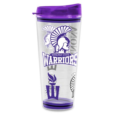 Rico Industries NCAA Winona State Warriors Double Wall 16oz Tritan Tumbler