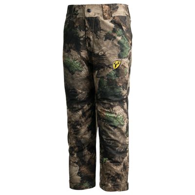 Blocker Outdoors Drencher Youth Insulated Late Season Breathable Waterproof Rain Camo Hunting Pants (Large, Mossy Oak Terra Outland)