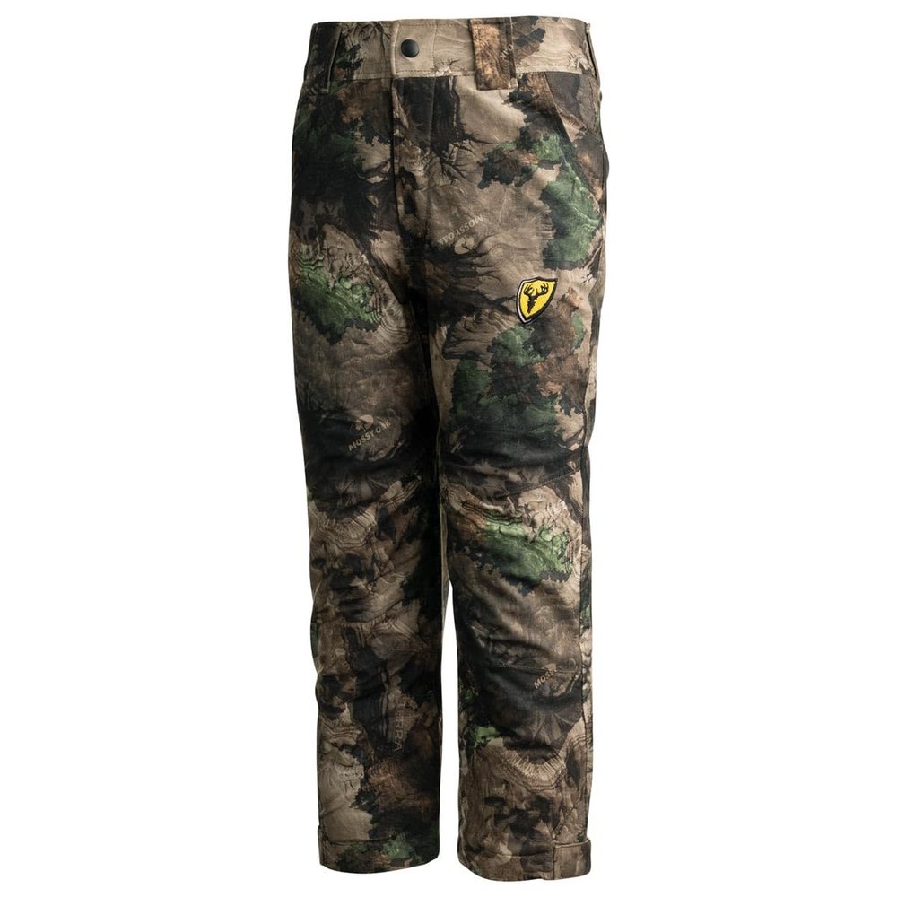Blocker Outdoors Drencher Youth Insulated Late Season Breathable Waterproof Rain Camo Hunting Pants (Large, Mossy Oak Terra Outland)