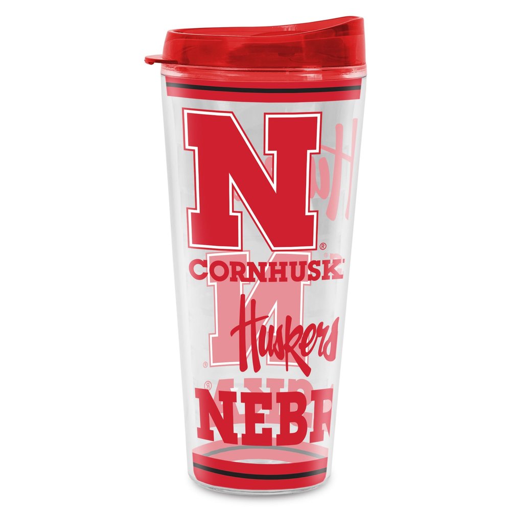 Rico Industries NCAA Nebraska Cornhuskers Double Wall 20oz Tritan Tumbler