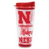 Rico Industries NCAA Nebraska Cornhuskers Double Wall 20oz Tritan Tumbler view 1