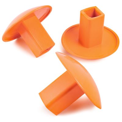 Cannon Sports Molded Rubber Base Plugs - Baseball & Softball Base Plugs for Baseball Field - 3 Pack of Rubber Base Anchor Plugs