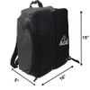 Gray Cornhole Backpack with ACE Patch | Holds Up to Six Cornhole Bag Sets (Up to 24 Bags) | Includes 2 Side Pockets, 2 Phone Holders, 2 Straps, Headphone Passthrough Ports view 3