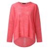 Shirts for Women Batwing Sleeve Pullover Tops Off Shoulder Loose Baggy Sweater Casual Sweatshirts T Shirt Blouse Red view 3