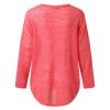 Shirts for Women Batwing Sleeve Pullover Tops Off Shoulder Loose Baggy Sweater Casual Sweatshirts T Shirt Blouse Red view 4