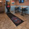PIG Color Burst Design Self-Sticking Dart Mat  Official Soft & Steel Tip Throwlines - Black  3 x 10  PM70146 view 4