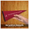 AGAS NCAA Alabama University Crimson Tide Where Legends Are Made Pennant - 12x30 inch - 1" Stick Sleeve - Mini Alabama Collegiate Acrylic Felt Pennant view 4