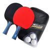 BESPORTBLE Pingpong Rackets with High-Grade for Double-Sided Paddles for Beginners and Training Includes Bats and Balls Storage Bag