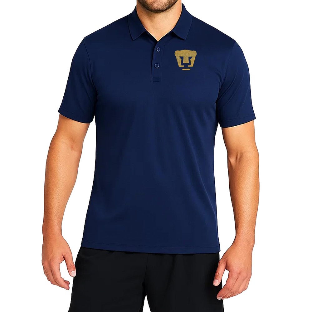 Icon Sports Officially Licensed Pumas UNAM Soccer Polo Shirt - Unisex Adult - PU01PL Navy XL