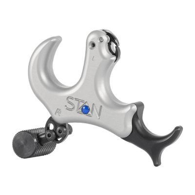 Stan OnneX Resistance Archery Release Ergonomic 3 & 4 Finger Grip, Universal Handle Platform, Crisp Searing System, Trainer Lock, Modular Fit, Echo Grey, M