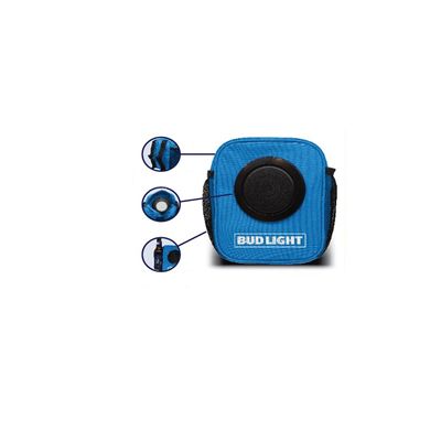 Bud Light Speaker Buddy Carry Organizer Pouch for Keys, Money, Phone, Beverage with Bluetooth Speaker- for Beach-Hiking-Camping-Walks