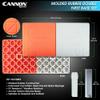 Cannon Sports Double First Base for Baseball Softball - Durable Molded Rubber In-Ground Base (30" x 15" x 3")  Orange White Double First Base with Non-Slip Top for Enhanced Grip and Player Safety view 2